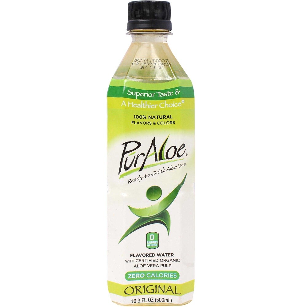 Pur Aloe Zero Calories Original Ready-to-Drink Aloe Vera, 16.9 Oz