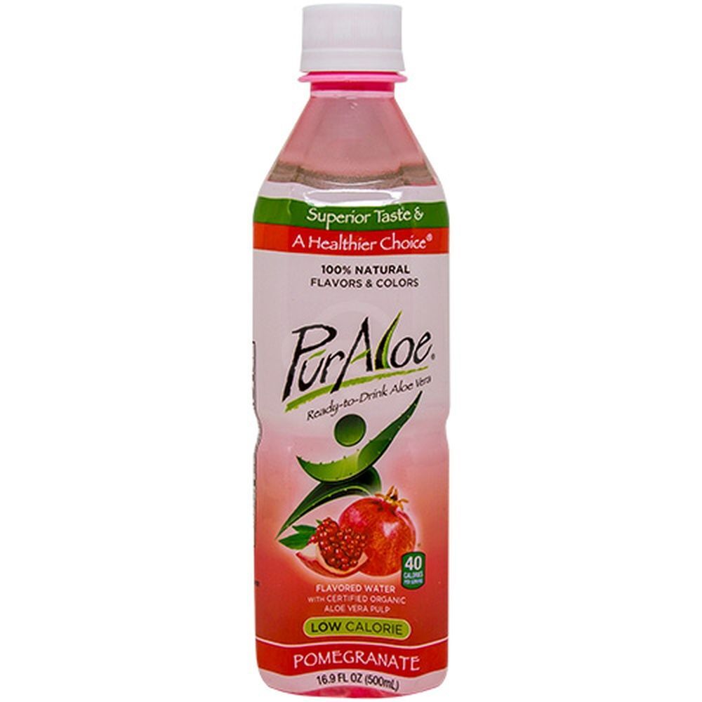Pur Aloe Low Calorie Pomegranate Ready-to-Drink Aloe Vera, 16.9 oz
